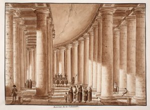 Interior of the Colonnade of St. Peter